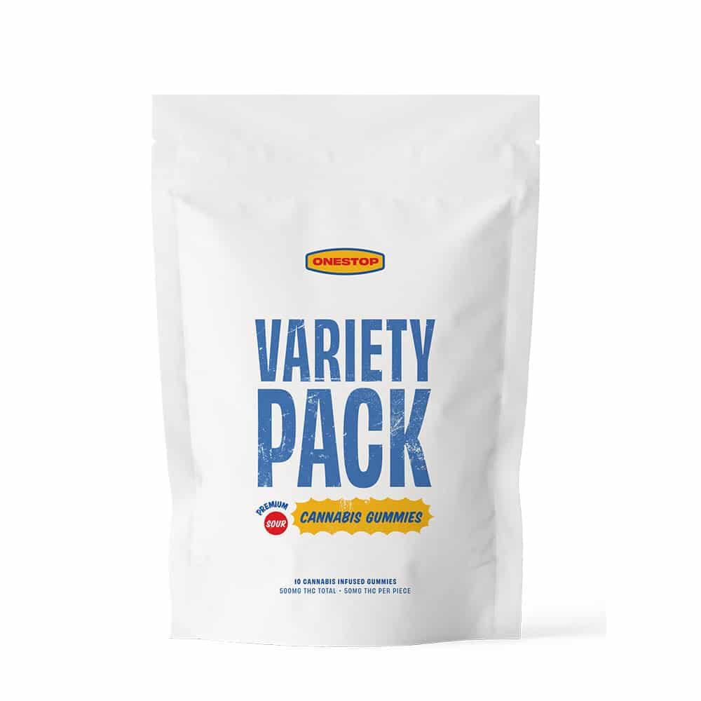 Sour Variety Pack Gummies 500mg THC – ONESTOP Edibles